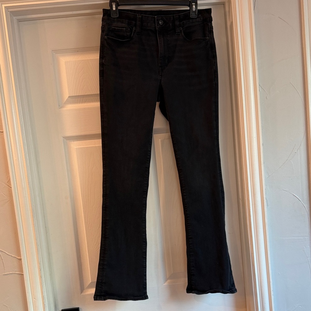 American Eagle Outfitters Black High Rise Skinny Kick Jeans